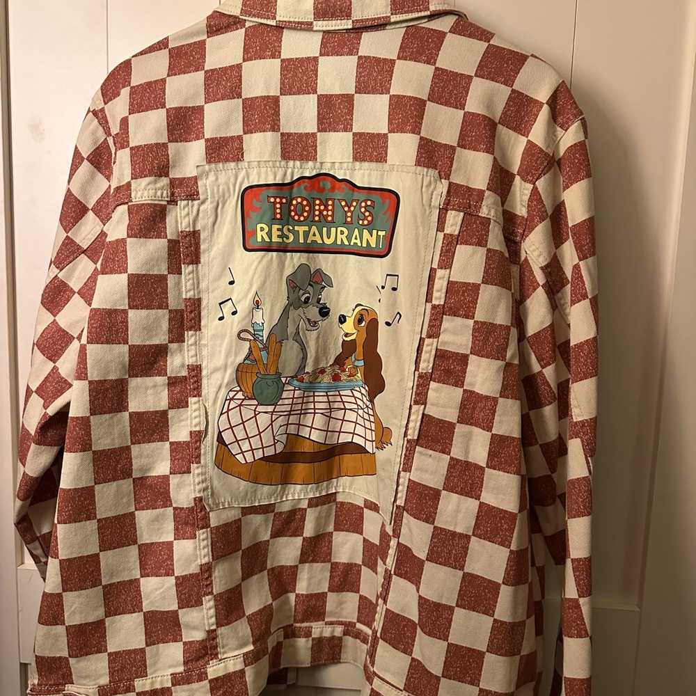 Disney Red and White Checkered Dog Jacket